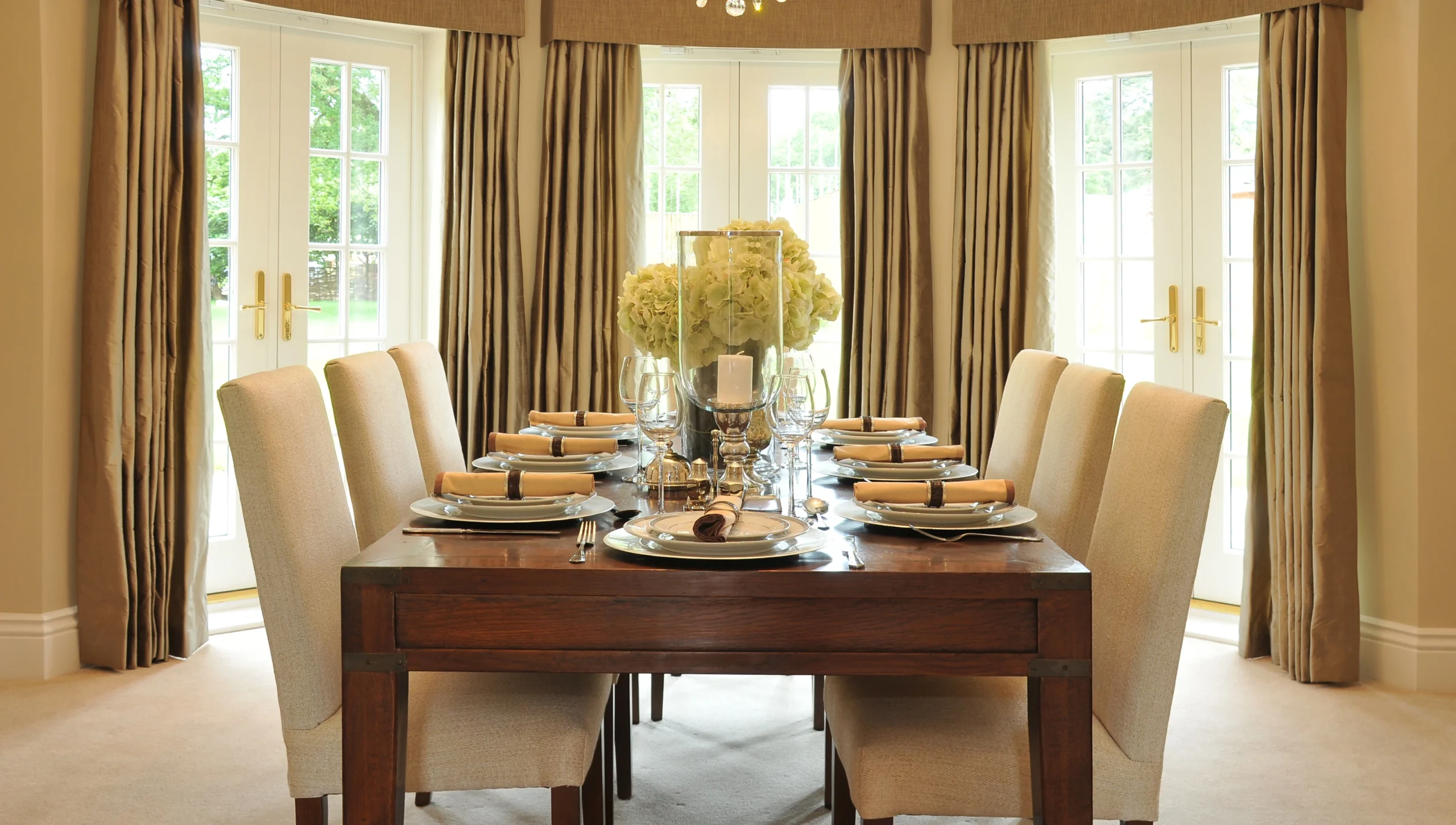 Luxury Dining Room Curtains