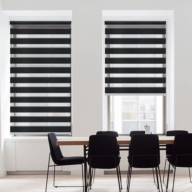 Duplex Zebra Roller Blinds in Abu Dhabi | Modern Style