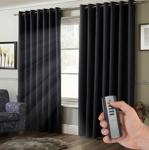 Upgrade to Motorized Blackout Curtains for Easy Control