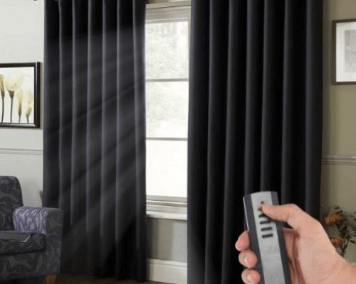 Upgrade to Motorized Blackout Curtains for Easy Control