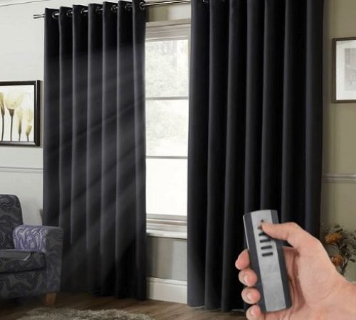 Upgrade to Motorized Blackout Curtains for Easy Control